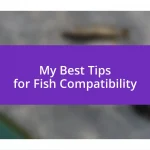 My Best Tips for Fish Compatibility